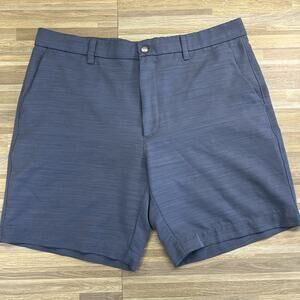 Callaway Men’s Golf Shorts 36 Blue Chino Flat Front - JN320